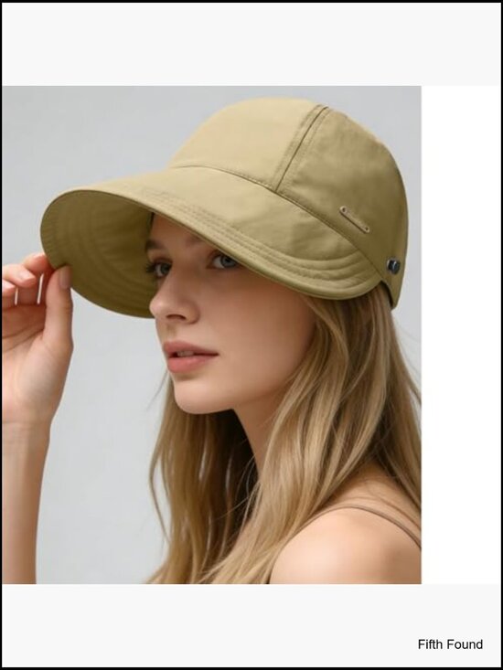 UPF 50+ Women\'s Sun Hat Wide Brim Adjustable Ponytail Packable Outdoor Cap main image 6